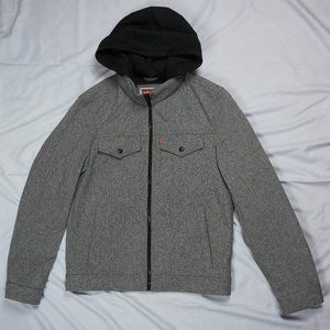 Levi's Soft Shelled Hooded Trucker Jacket sz S
